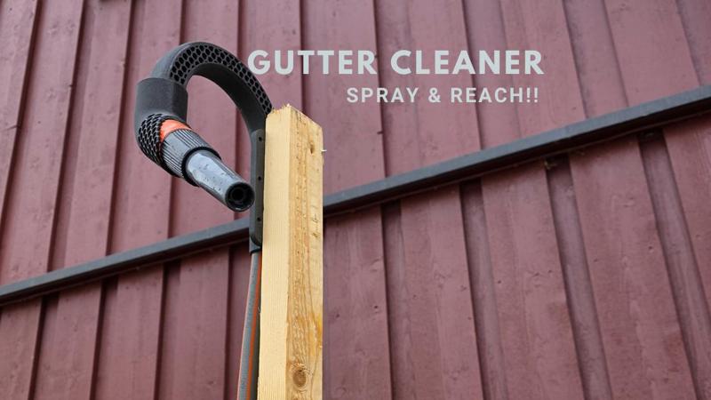 Gutter Cleaner – Anti ladder - Garden Hose Adapter