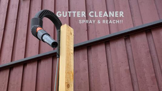 Gutter Cleaner – Anti ladder - Garden Hose Adapter