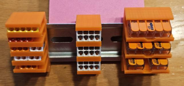 Wago 221 / 2273 Hutschienen Halter ( Wago 221 / 2273 Din Rail Mount )