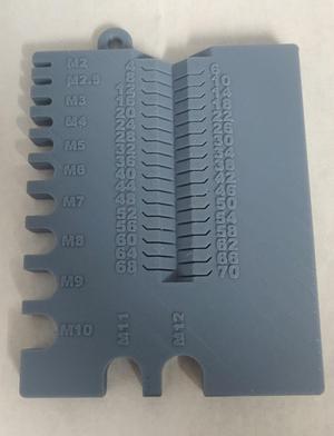 Screw & Nuts Measuring Device M2 - M12 70 mm