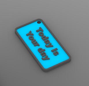 quote keychain-2.stl