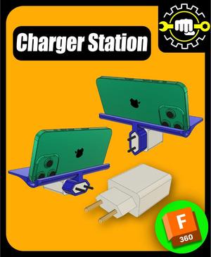 Smartphone Stand Charger + Ebook Technical Drawing
