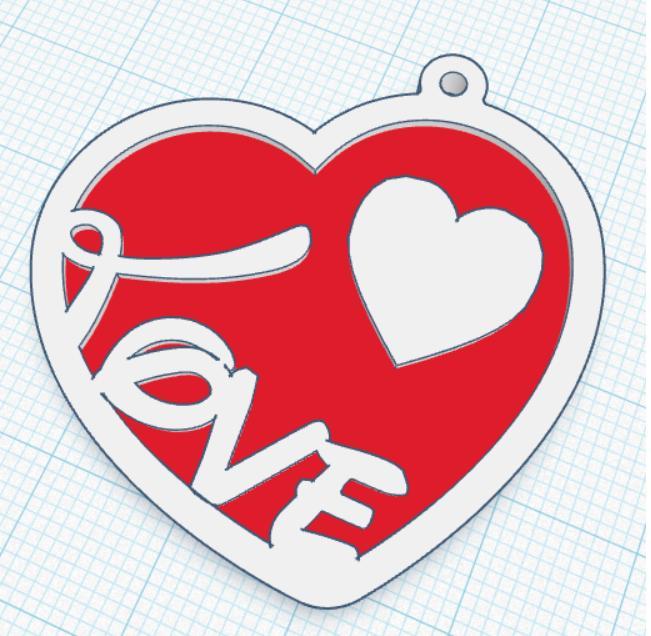llavero san valentin love