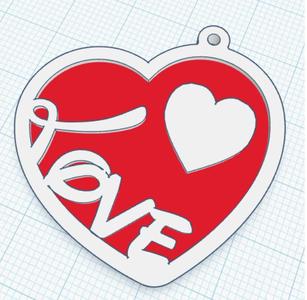 llavero san valentin love