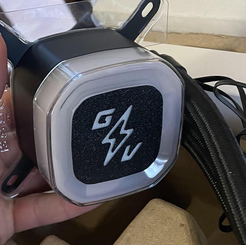 Corsair H150 AIO custom logo pump cover.