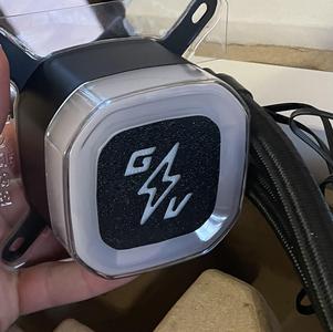 Corsair H150 AIO custom logo pump cover.
