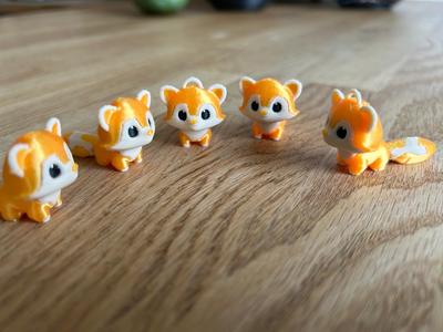 Red Panda / Fox fantasy creature + keychain