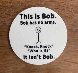 Funny Coaster / knock knock / Coffee Holder