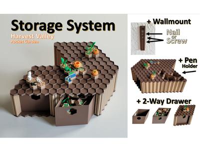Storage System - Drawer + Wall Mount + Pen module