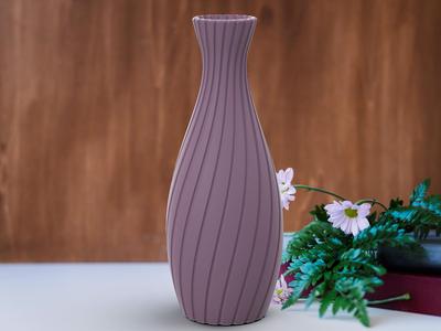 Tall Twisted Flower Vase