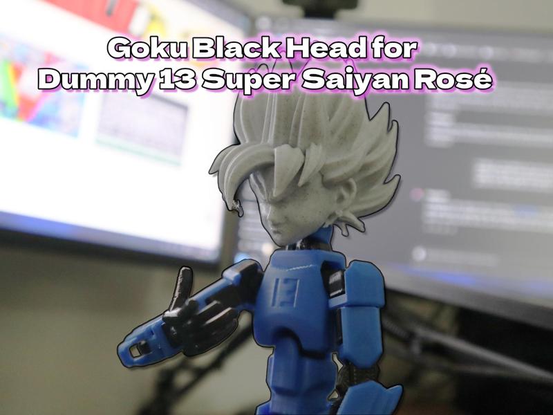 Goku Black Head for Dummy 13 Super Saiyan Rosé