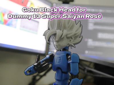 Goku Black Head for Dummy 13 Super Saiyan Rosé