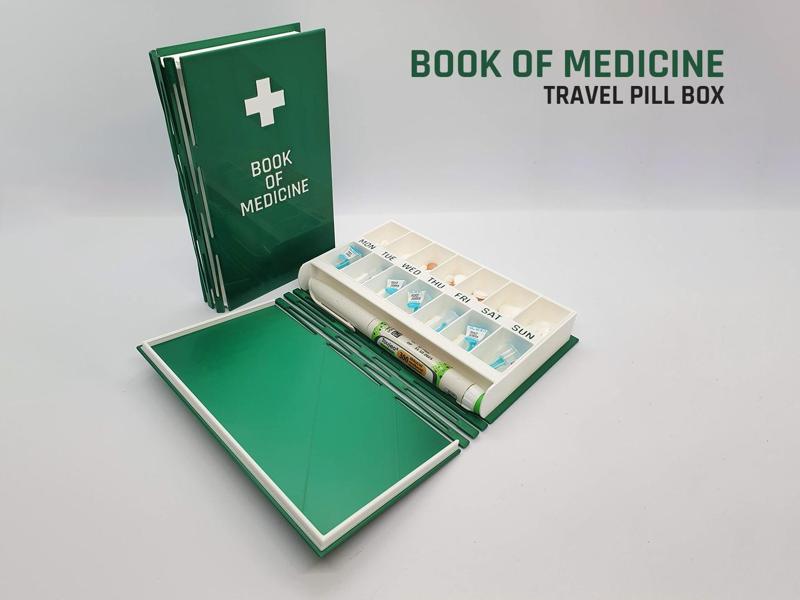 Book of Medicine — Travel pill box