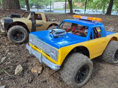 Dodge Ram Late 80s Custom 1/16 scale RC truck body