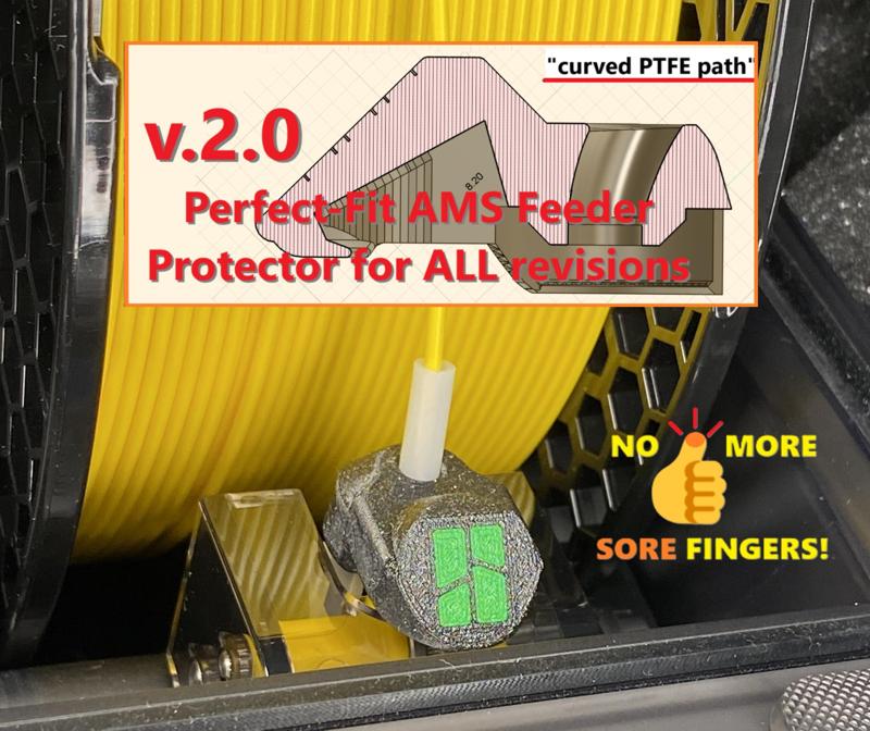 v.2.0 AMS Feeding Funnel Protector Filament Guide