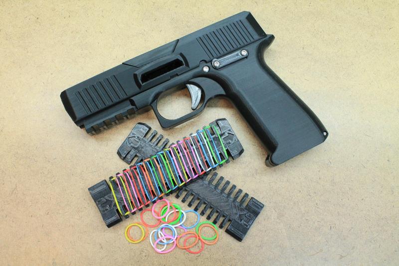Mag Fed Mini Rubber Band Gun