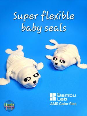  flexible Baby Seal Pups