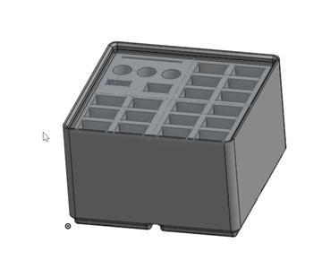 Gridfinity Exacto Knife and blades holder - 250 Pcs  2x2x49mm 