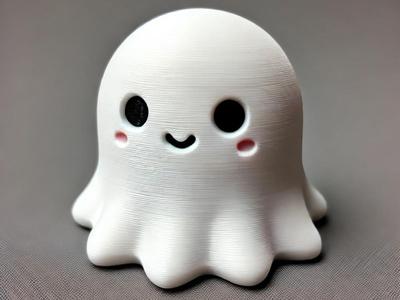 Cute 3D Ghost for Halloween