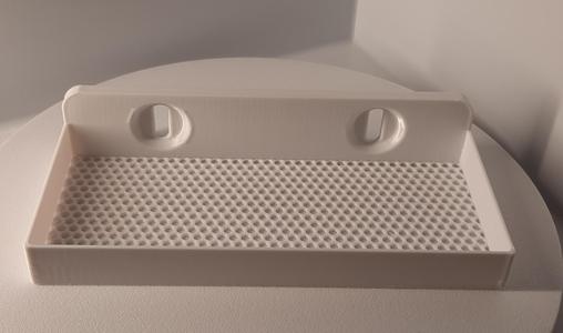 Skadis shelf with T-Clip (2 sizes), large version