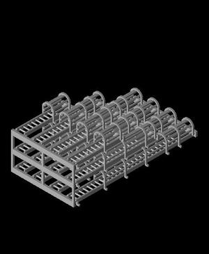 N Scale - Variety Pack - Caged Ladder to Top