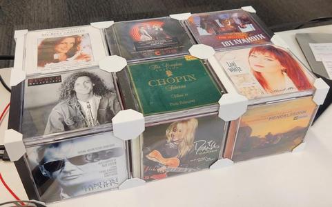 CD Jewel Case Laptop Stand