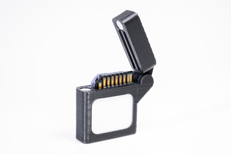 Dual Labeled SD Card Case - Zippo Style
