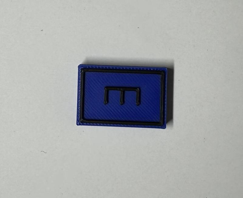 Militärisches Symbol Pionier Blau (ohne Einheitsgröße)