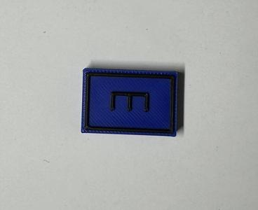 Militärisches Symbol Pionier Blau (ohne Einheitsgröße)