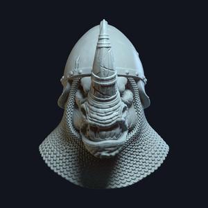 Rhinheart v8 Action Figure Head