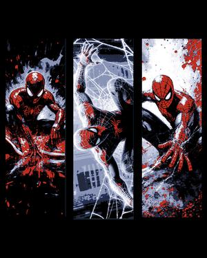 Fan Art Sketches of the friendly neighborhood Spiderman - Set of bookmarms