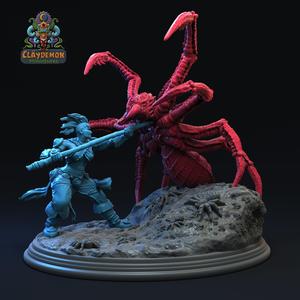 Velris the spider buster diorama