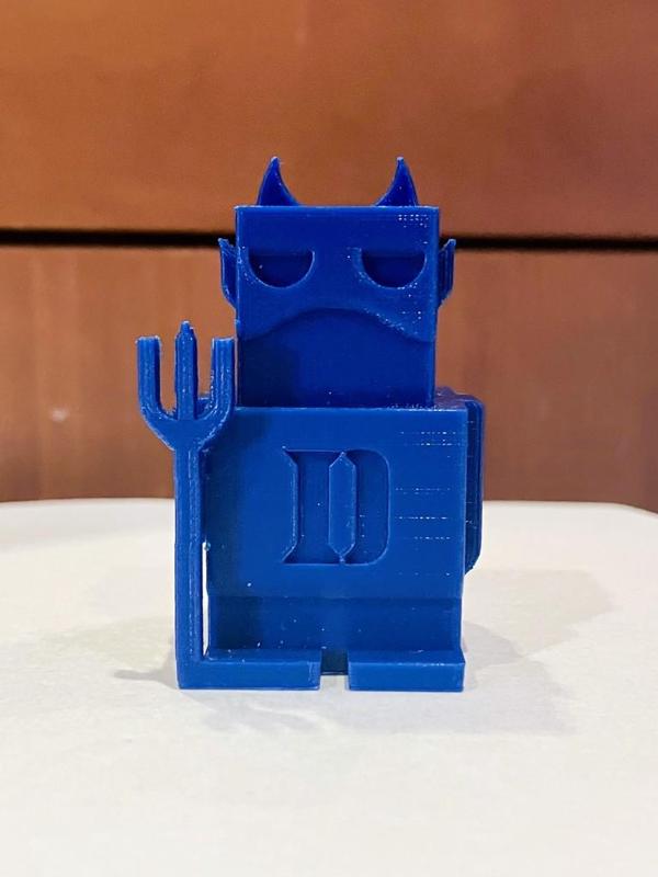 Duke Blue Devil Test Print