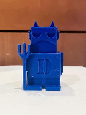 Duke Blue Devil Test Print