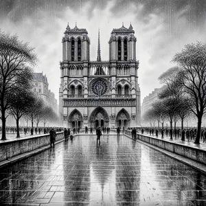 Hueforge Notre Dame Wall Art
