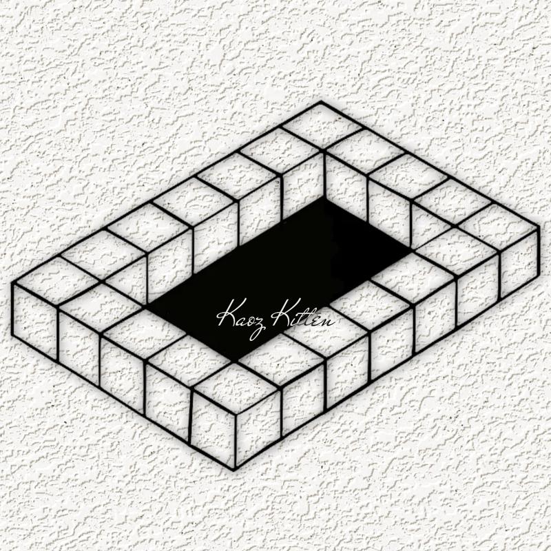 optical illusion hole wall art home decor