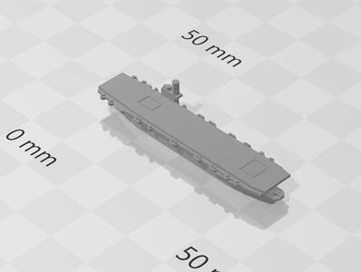 WW2-era US Casablanca Class Escort Aircraft Carrier [Easy support-free print]
