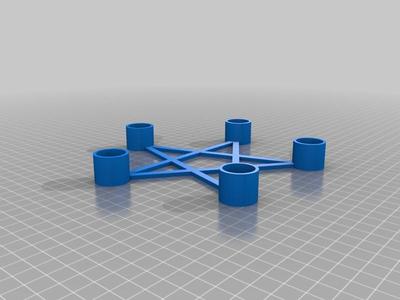 Pentagram Candle Holder V2