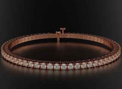 Tennis bracelet with diamonds 558