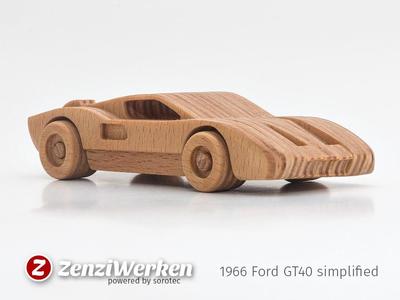 1966 Ford GT40  simplified cnc/laser