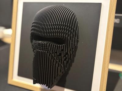 Kylo Ren layered sculpture