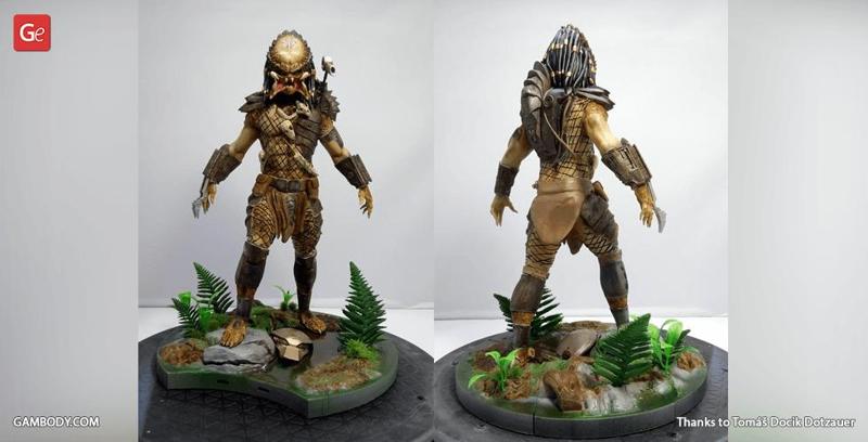 Predator for Diorama 3D Printing Figurine | Assembly