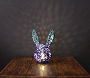 Voronoi easter bunny lamp