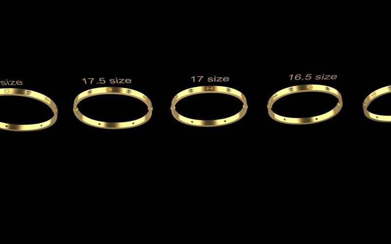 Cartier Braclet Size 3d print model