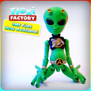 Free Model: Flexi Anycubic alien