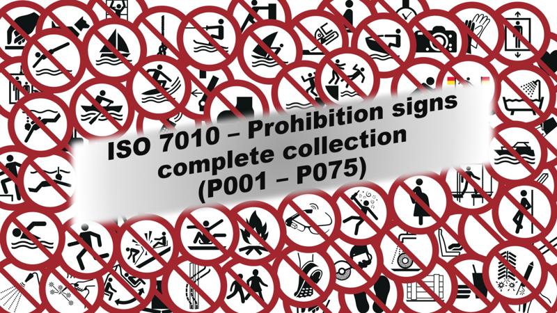 ISO 7010 - Prohibition Signs