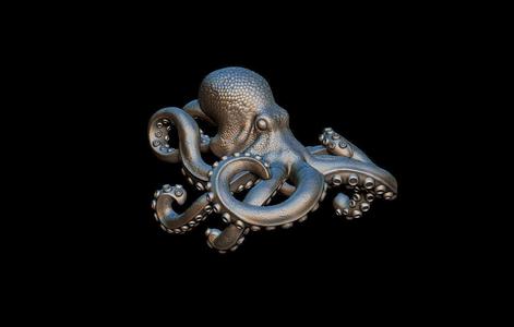 Octopus pendant