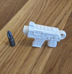 Warhammer Bolt Gun Keyring / Backpack-Charm