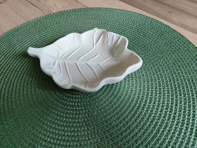 Leaf shaped plate for sweets   