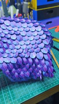 3D Fabric Scale Ao Run cosplay 
